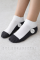 Шкарпетки демісезонні "Корона" | • Білий верх +темно-сіра підошва | Розмір: 37-42