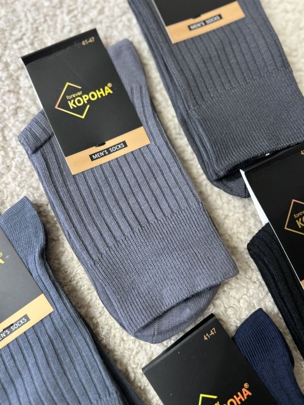 Шкарпетки демісезонні "Корона" | • Класичні в рубчик •|Розмір: 41-47