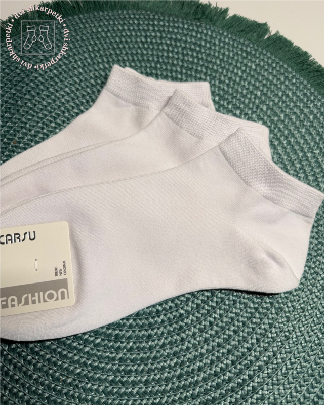 Жіночі шкарпетки "Cotton Carsu" |• Базові білі| Розмір: 36-41