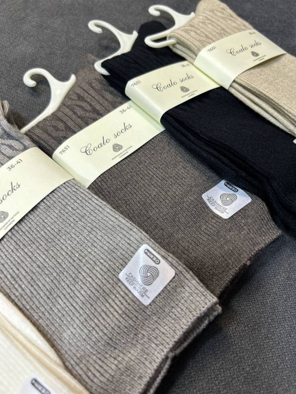 Шкарпетки зимові "Coalo socks" І Кашемір /термо І Однотонні з рельєфним візерунком з косичок та тонким рубчиком - Розмір: 36-41 Шкарпетки зимові "Coalo socks" І Кашемір /термо І Однотонні з рельєфним візерунком з косичок та тонким рубчиком - Розмір: 36-41