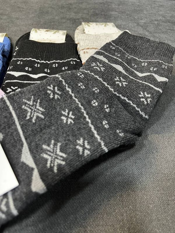 Зимові шкарпетки "NiceSocks" сніжинки з орнаментом (високі, махра, р. 36-40) Зимові шкарпетки "NiceSocks" сніжинки з орнаментом (високі, махра, р. 36-40)