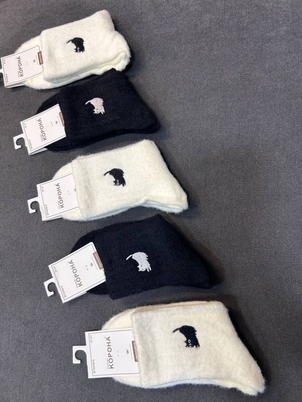 Зимові шкарпетки альпака "Корона" |• Вишитий котик  • Розмір: 37-41 Зимові шкарпетки альпака "Корона" |• Вишитий котик  • Розмір: 37-41