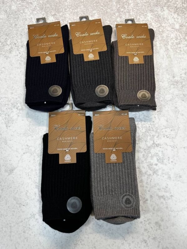Зимові кашемірові шкарпетки "Coalo Socks"|В'язаний рубчик • Розмір: 41-46 Зимові кашемірові шкарпетки "Coalo Socks"|В'язаний рубчик • Розмір: 41-46