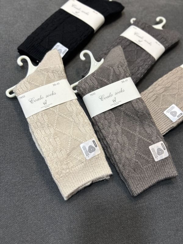 Шкарпетки зимові "Coalo Socks" І Кашемір /термо І В'язаний рельєфний візерунок - Розмір: 36-41 Шкарпетки зимові "Coalo Socks" І Кашемір /термо І В'язаний рельєфний візерунок - Розмір: 36-41