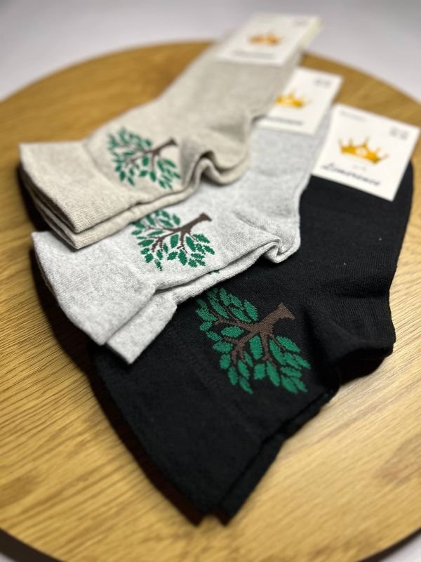 Медичні демісезонні шкарпетки "Limerence" | • Жіночі з малюнком дерева • "Без резинки" | Розмір: 36-40