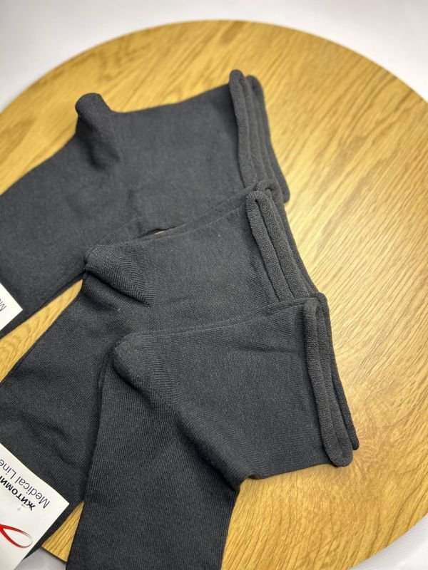 Медичні демісезонні шкарпетки "Преміум /Medical Line" | • Чоловічі чорні • "Без резинки" | Розмір: 41-45