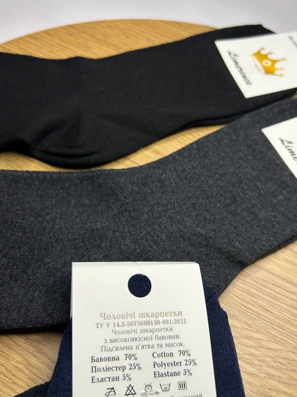 Медичні демісезонні шкарпетки "Limerence" | • Чоловічі • "Без резинки" | Розмір: 41-45