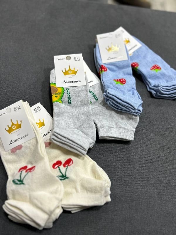 Шкарпетки демісезонні «Limerence» |В упаковці 12 пар • Короткі • Розмір: 36–40 — Арт. 12-400-58