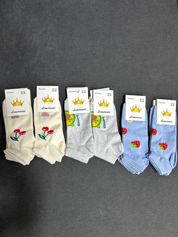 Шкарпетки демісезонні «Limerence» |В упаковці 12 пар • Короткі • Розмір: 36–40 — Арт. 12-400-58