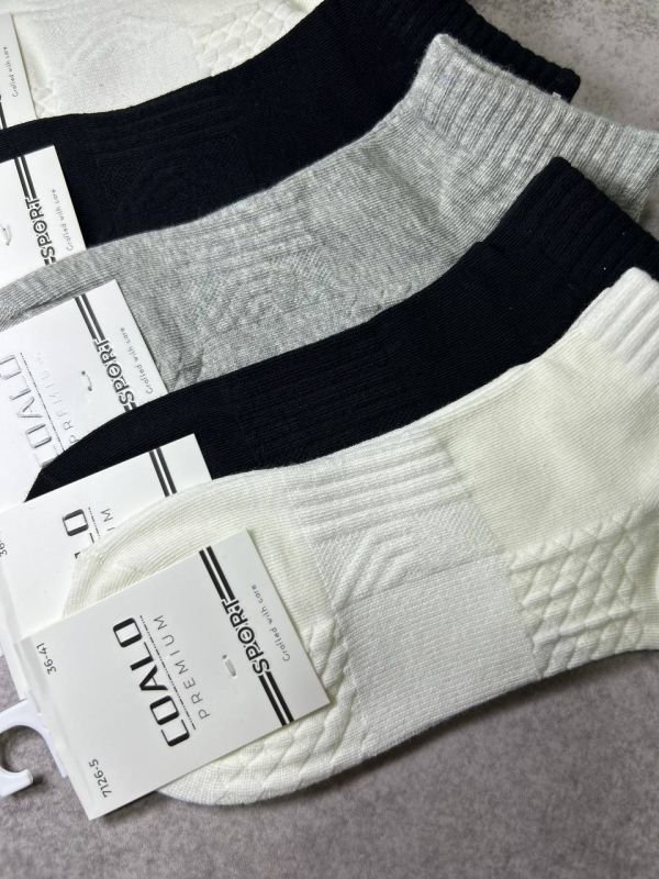 Шкарпетки демісезонні "COALO" |• Резинка-фікстатор• Короткі•|Розмір: 36-41