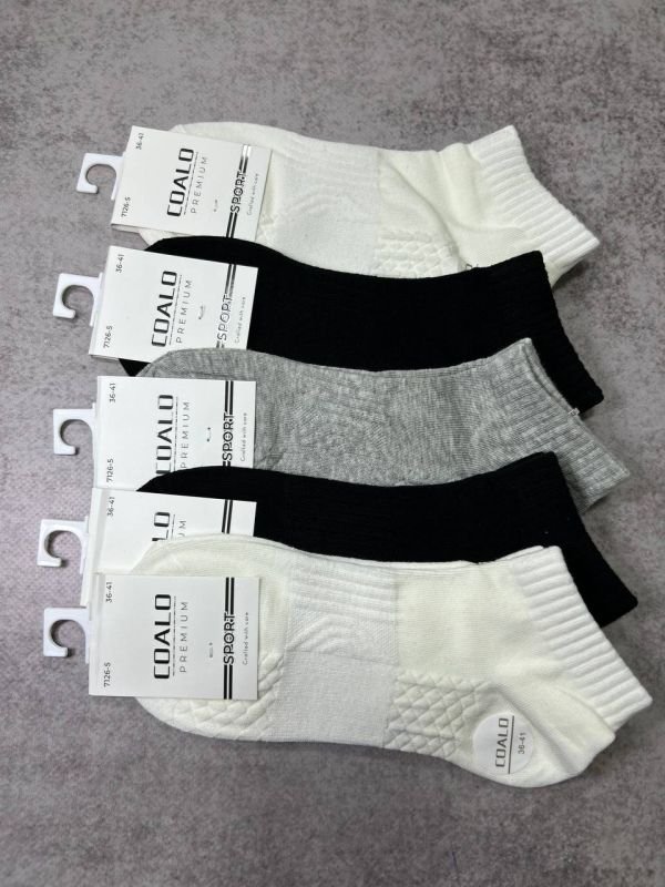 Шкарпетки демісезонні "COALO" |• Резинка-фікстатор• Короткі•|Розмір: 36-41