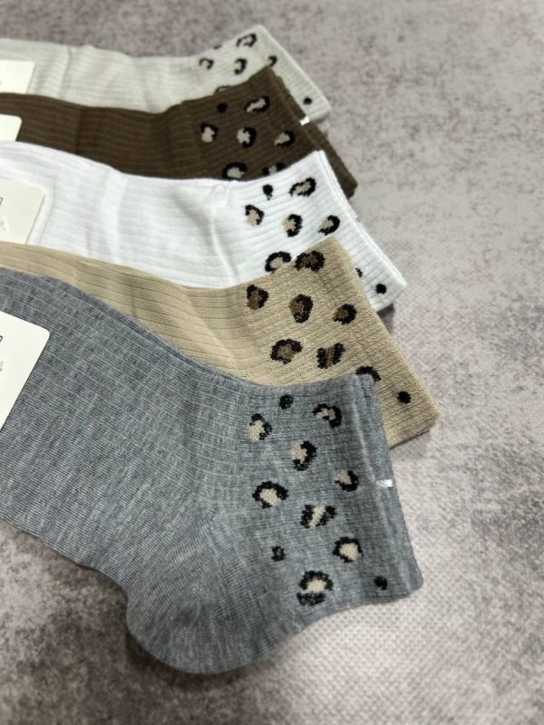 Шкарпетки демісезонні "Корона" | • Леопардовий принт  • Короткі | Розмір: 37-42