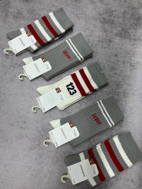 Шкарпетки демісезонні "Корона" | • Теніс • Смужки | Розмір: 36-41