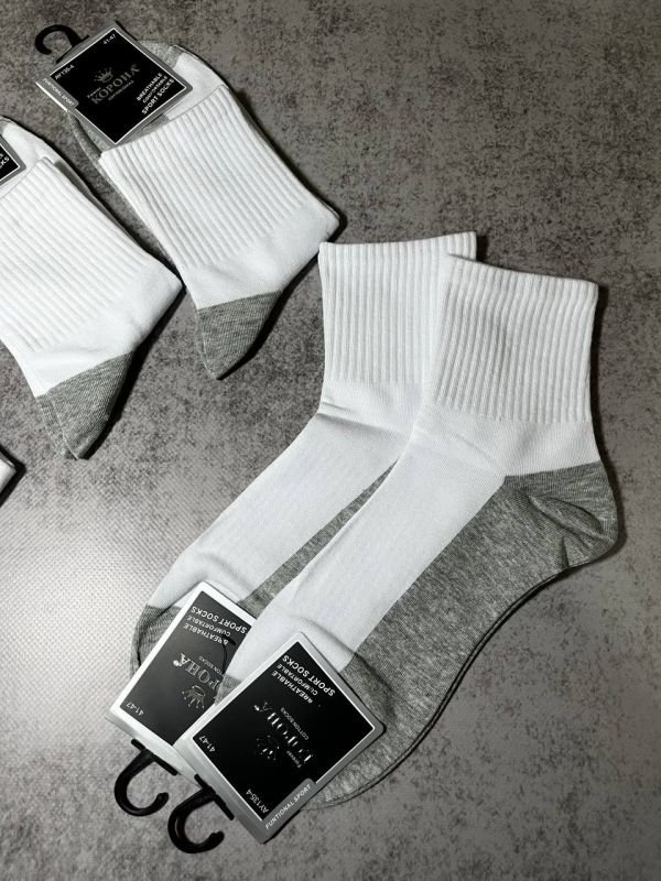 Шкарпетки демісезонні "Корона " |• Теніс •  сіра підошва | Розмір: 41-47