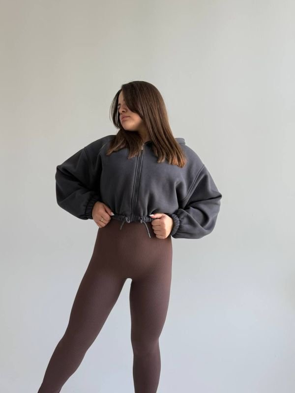 Лосини зі штрипкою через п'яту| Шоколадні| Рубчик | S/M